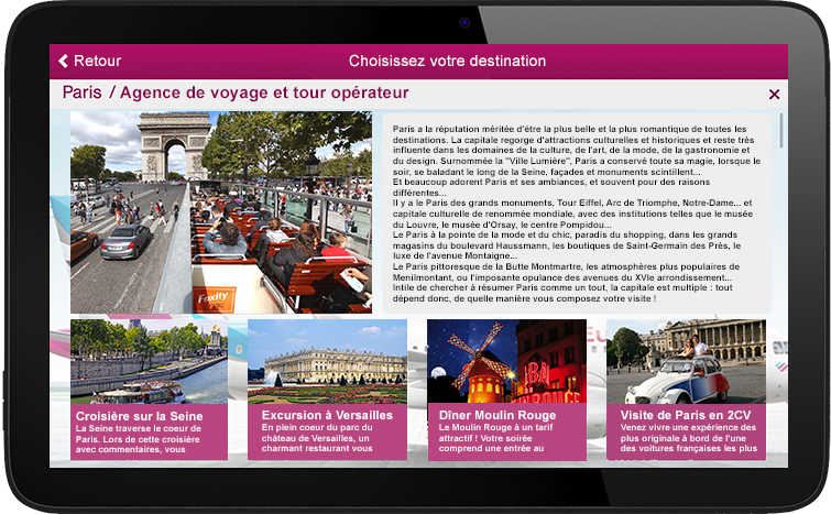 1. Your page on the digital touristic guide