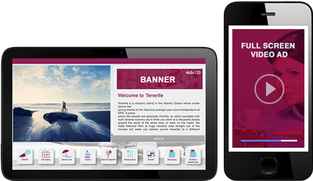 digital inflight advertising: banners and video