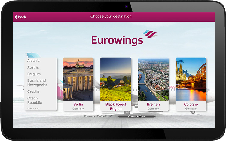 eurowings digital inflight advertising IFE